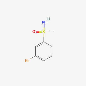 (3-Bromophenyl)(imino)(methyl)-l6-sulfanone chemical structure (CAS 1789700-09-9)