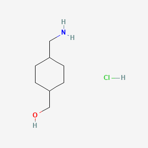 trans-4-(Aminomethyl)cyclohexanemethanol hydrochloride chemical structure (CAS 178972-33-3)