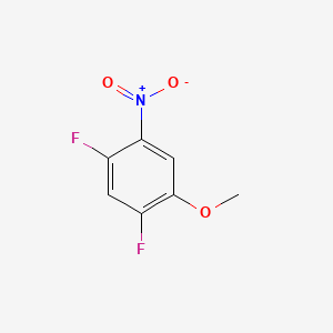 1,5-Difluoro-2-methoxy-4-nitrobenzene chemical structure (CAS 179011-39-3)
