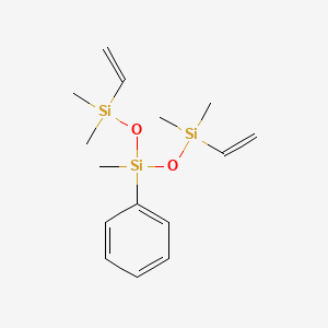 1,1,3,5,5-Pentamethyl-3-phenyl-1,5-divinyltrisiloxane chemical structure (CAS 17902-95-3)