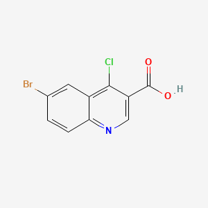 6-Bromo-4-chloroquinoline-3-carboxylic acid chemical structure (CAS 179024-70-5)