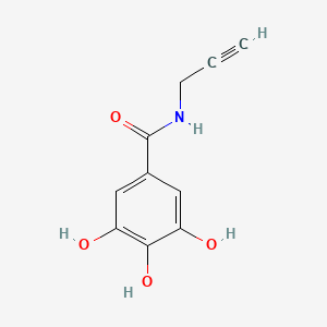 3,4,5-Trihydroxy-N-(prop-2-yn-1-yl)benzamide chemical structure (CAS 1790462-22-4)
