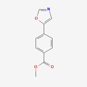 Methyl 4-(5-Oxazolyl)benzoate chemical structure (CAS 179057-14-8)