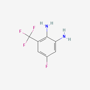 5-Fluoro-3-(trifluoromethyl)benzene-1,2-diamine chemical structure (CAS 179062-02-3)