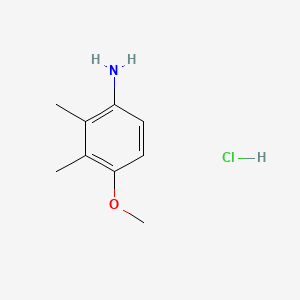 (4-Methoxy-2,3-dimethylphenyl)amine hydrochloride chemical structure (CAS 179067-16-4)