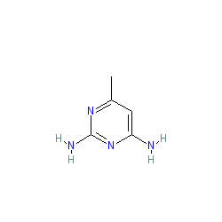 6-Methyl-2,4-pyrimidinediamine chemical structure (CAS 1791-73-7)