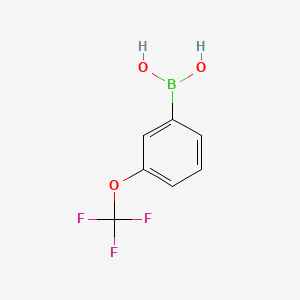 (3-(Trifluoromethoxy)phenyl)boronic acid chemical structure (CAS 179113-90-7)