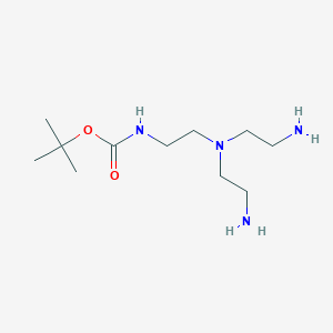 tert-Butyl (2-(bis(2-aminoethyl)amino)ethyl)carbamate chemical structure (CAS 179167-09-0)