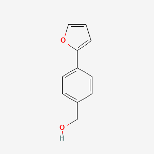 (4-(Furan-2-yl)phenyl)methanol chemical structure (CAS 17920-85-3)