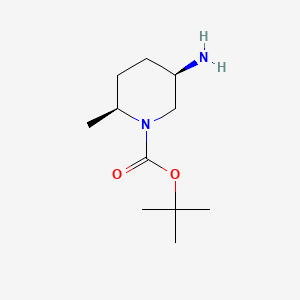 (2S,5R)-tert-Butyl 5-amino-2-methylpiperidine-1-carboxylate chemical structure (CAS 1792190-72-7)