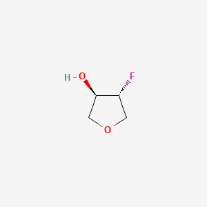 trans-4-Fluorotetrahydrofuran-3-ol chemical structure (CAS 1793113-98-0)