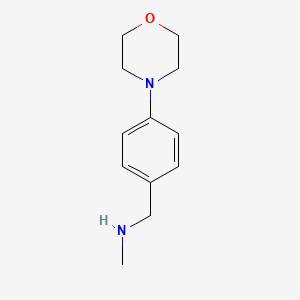 N-Methyl-4-(4-morpholinyl)benzylamine chemical structure (CAS 179328-22-4)