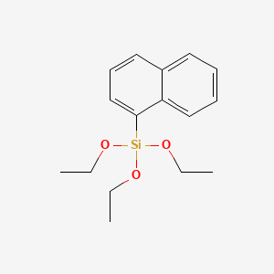 Triethoxy(naphthalen-1-yl)silane chemical structure (CAS 17938-06-6)