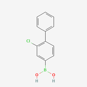 3-Chloro-4-phenylbenzeneboronic acid chemical structure (CAS 179381-09-0)
