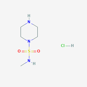 N-Methylpiperazine-1-sulfonamide hydrochloride chemical structure (CAS 1795394-70-5)