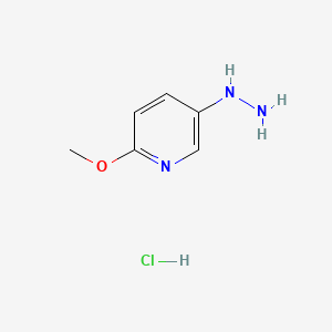 5-Hydrazinyl-2-methoxypyridine hydrochloride chemical structure (CAS 179543-88-5)