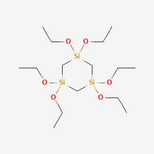 1,1,3,3,5,5-Hexaethoxy-1,3,5-trisilinane chemical structure (CAS 17955-67-8)