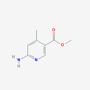 Methyl 6-amino-4-methylnicotinate chemical structure (CAS 179555-12-5)