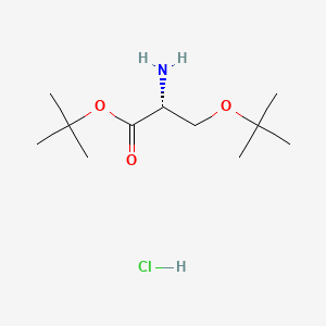H-D-Ser(tBu)-OtBu.HCl chemical structure (CAS 179559-35-4)