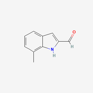 7-Methyl-1H-indole-2-carbaldehyde chemical structure (CAS 1796-37-8)