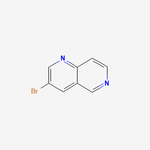 3-Bromo-1,6-naphthyridine chemical structure (CAS 17965-73-0)