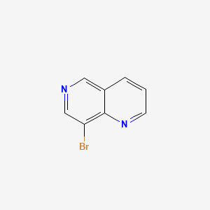 8-Bromo-1,6-naphthyridine chemical structure (CAS 17965-74-1)