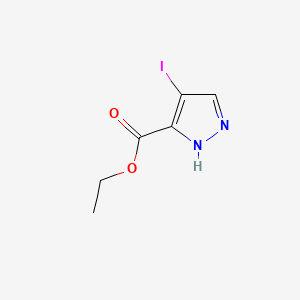 Ethyl 4-iodo-1H-pyrazole-5-carboxylate chemical structure (CAS 179692-08-1)