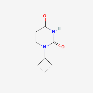 1-Cyclobutylpyrimidine-2,4(1H,3H)-dione chemical structure (CAS 1797409-28-9)