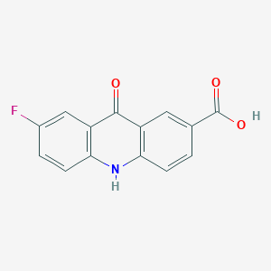 7-Fluoro-9-oxo-9,10-dihydroacridine-2-carboxylic acid chemical structure (CAS 1797660-05-9)