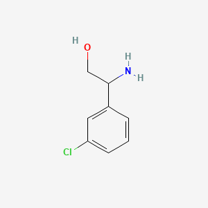 2-Amino-2-(3-chlorophenyl)ethanol chemical structure (CAS 179811-63-3)