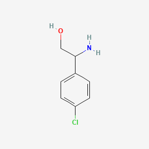 2-Amino-2-(4-chlorophenyl)ethanol chemical structure (CAS 179811-64-4)