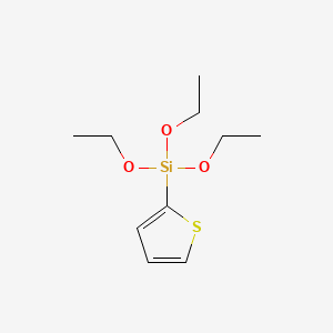 Triethoxy(thiophen-2-yl)silane chemical structure (CAS 17984-89-3)