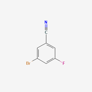 3-Bromo-5-fluorobenzonitrile chemical structure (CAS 179898-34-1)