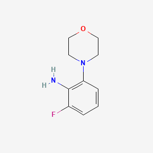2-Fluoro-6-morpholinoaniline chemical structure (CAS 179900-22-2)