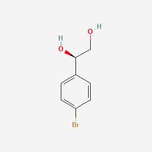 (R)-1-(4-Bromophenyl)ethane-1,2-diol chemical structure (CAS 179914-06-8)