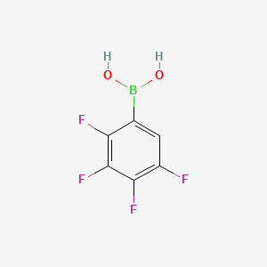 (2,3,4,5-Tetrafluorophenyl)boronic acid chemical structure (CAS 179923-32-1)