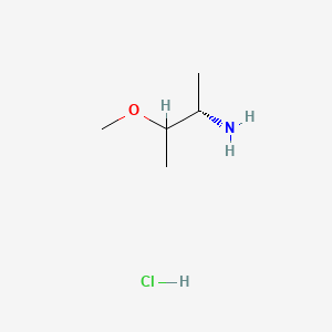 (2S)-3-Methoxybutan-2-amine hydrochloride chemical structure (CAS 1799286-29-5)