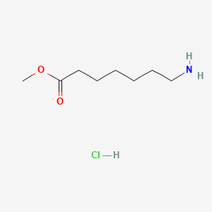 Methyl 7-aminoheptanoate hydrochloride chemical structure (CAS 17994-94-4)
