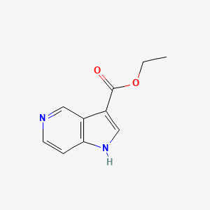 Ethyl 1H-pyrrolo[3,2-c]pyridine-3-carboxylate chemical structure (CAS 1799421-01-4)
