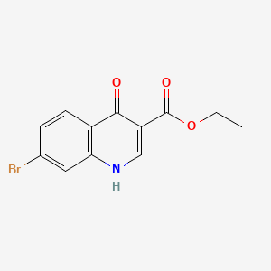 Ethyl 7-Bromo-4-hydroxy-3-quinolinecarboxylate chemical structure (CAS 179943-57-8)