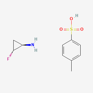 trans-2-Fluorocyclopropanamine 4-methylbenzenesulfonate chemical structure (CAS 1799439-05-6)