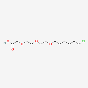 2-(2-(2-((6-Chlorohexyl)oxy)ethoxy)ethoxy)acetic acid chemical structure (CAS 1799506-29-8)