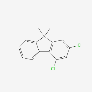 2,4-Dichloro-9,9-dimethyl-9H-fluorene chemical structure (CAS 1799918-67-4)