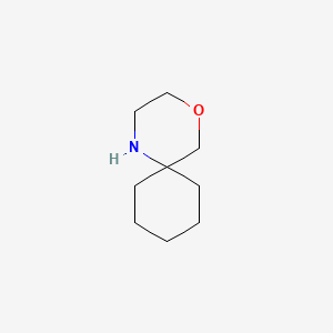 4-Oxa-1-azaspiro[5.5]undecane chemical structure (CAS 180-78-9)
