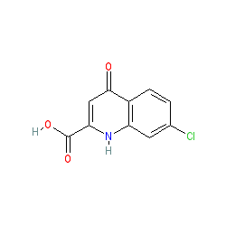 7-Chloro-4-hydroxyquinoline-2-carboxylic acid chemical structure (CAS 18000-24-3)