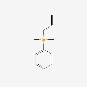 Allyldimethyl(phenyl)silane chemical structure (CAS 18001-18-8)