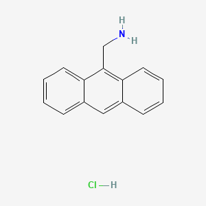 Anthracen-9-ylmethanamine hydrochloride chemical structure (CAS 18004-58-5)