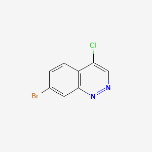 7-Bromo-4-chlorocinnoline chemical structure (CAS 1800426-14-5)