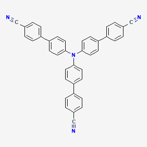4',4''',4'''''-Nitrilotris(([1,1'-biphenyl]-4-carbonitrile)) chemical structure (CAS 1800552-46-8)