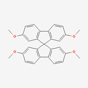 2,2',7,7'-Tetramethoxy-9,9'-spirobi[fluorene] chemical structure (CAS 1801236-29-2)